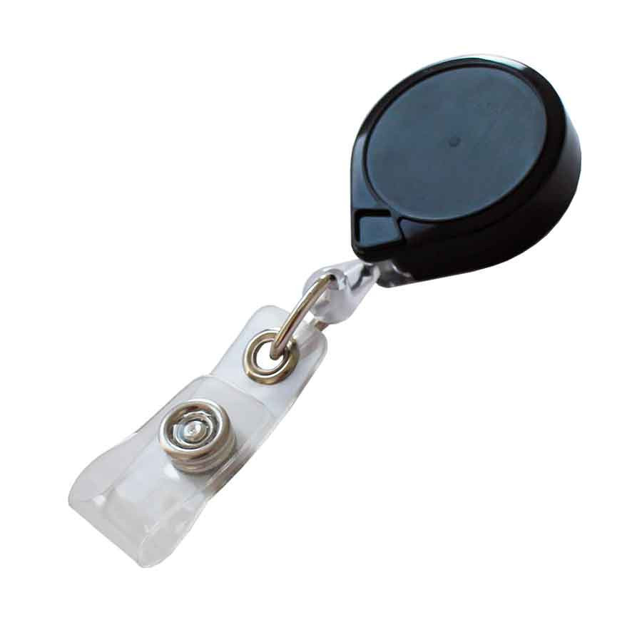 indruk Calamiteit Ik heb een contract gemaakt Key-Bak MINI-BAK: 36in Retractable Badge Holder with Belt Clip BLACK