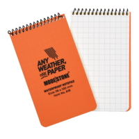 MS-A18 Modestone A18 Top Spiral Notepad 76x130mm- 50 sheets - ORANGE