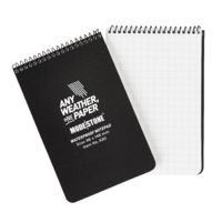 MS-A30 Modestone A30 Top Spiral Notepad 96x148mm- 50 sheets - BLACK