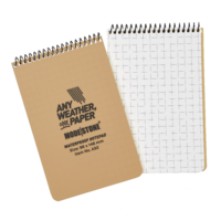 MS-A32 Modestone A32 Top Spiral Notepad 96x148mm- 50 sheets - TAN