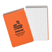 MS-A38 Modestone A38 Top Spiral Notepad 96x148mm- 50 sheets - ORANGE
