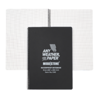 MS-C40 Modestone C40 Side Spiral Notepad A4 210x297mm - 50 sheets - BLACK