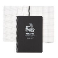 MS-C50 Modestone C50 Side Spiral Notepad A5 148x210mm - 50 sheets - BLACK