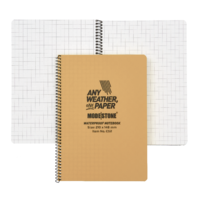 MS-C52 Modestone C52 Side Spiral Notepad A5 148x210mm - 50 sheets - TAN