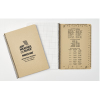 Modestone C52MIL Side Spiral Notepad A5, 148x210mm, 50 sheets, TAN   (NSN: 7530-58-001-4066)