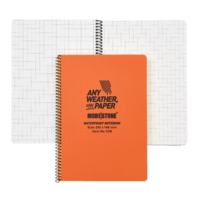 MS-C58 Modestone C58 Side Spiral Notepad A5 148x210mm - 50 sheets - ORANGE