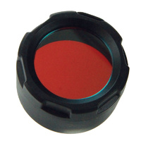 PowerTac Red Filter Cover (fits M5/M6/E5/E5R/E9/E9R & Cadet)