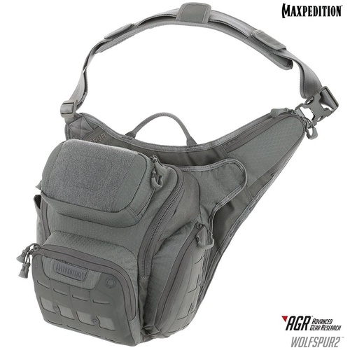 Maxpedition Wolfspur V2.0 Crossbody Shoulder Bag 11L [Colour: Gray] 