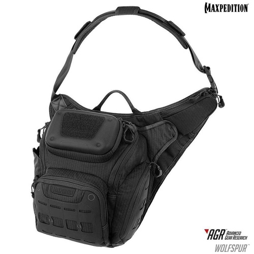 Maxpedition Wolfspur Crossbody Shoulder Bag 11L [Colour: Black] 