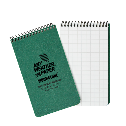 MS-A13 Modestone A13 Top Spiral Notepad 76x130mm- 50 sheets - GREEN