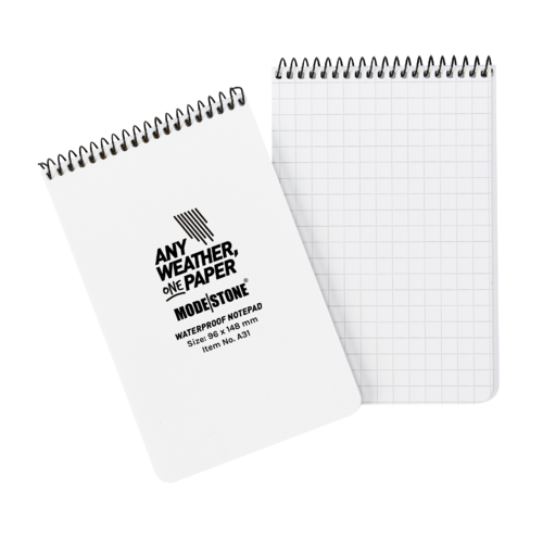 MS-A31 Modestone A31 Top Spiral Notepad 96x148mm- 50 sheets - WHITE