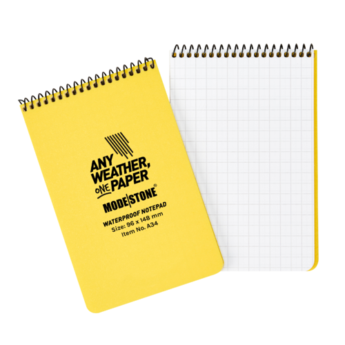 MS-A34 Modestone A34 Top Spiral Notepad 96x148mm- 50 sheets - YELLOW