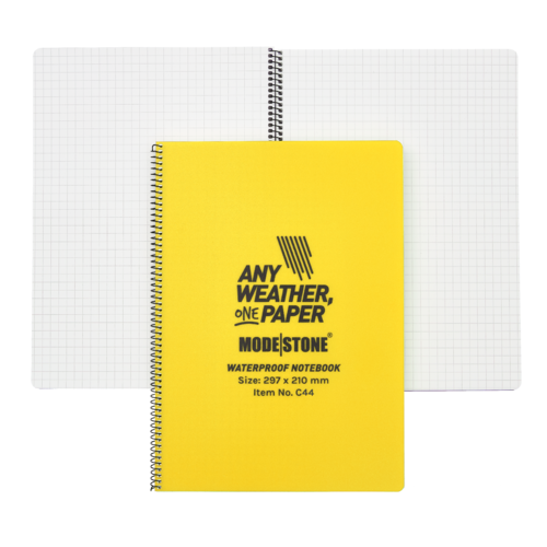 MS-C44 Modestone C44 Side Spiral Notepad A4 210x297mm - 50 sheets - YELLOW