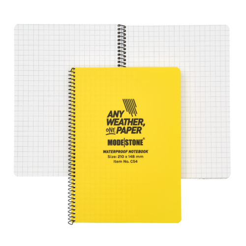 MS-C54 Modestone C54 Side Spiral Notepad A5 148x210mm - 50 sheets - YELLOW